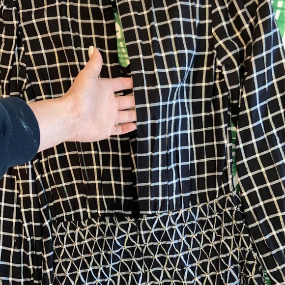 Tularosa Gingham Dress with Gold Details - Picture 5 of 7